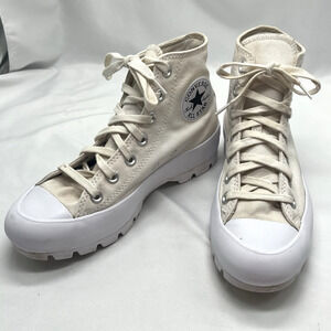 Converse Chuck Taylor All Star LUGGED HI Women 7 Canvas Platform Sneaker White